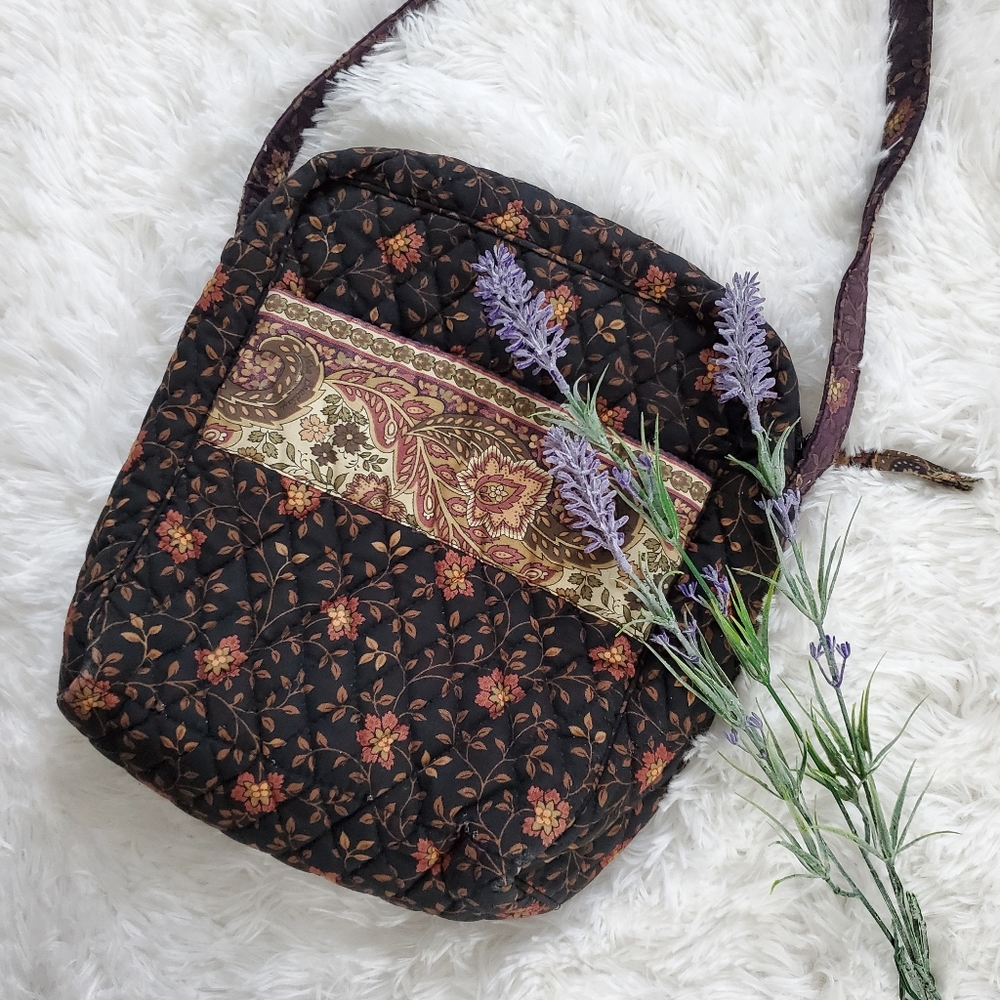 Vintage Vera Bradley Floral Paisley Crossbody Bag
